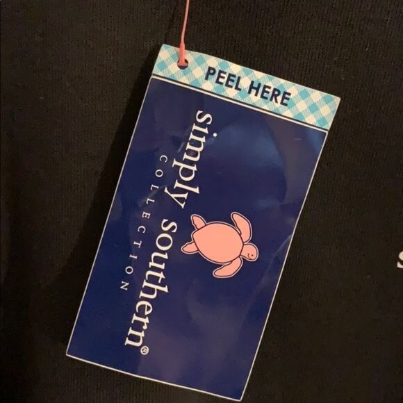 Simply Southern Collection Long Sleeves Size L Youth, Black with Logo/Print - Picture 5 of 6